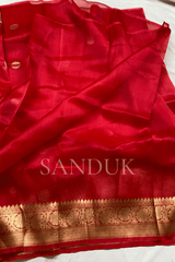 Chand Red Kora (Saree)