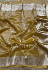 Tissue Chand Tara Yellow (Saree)