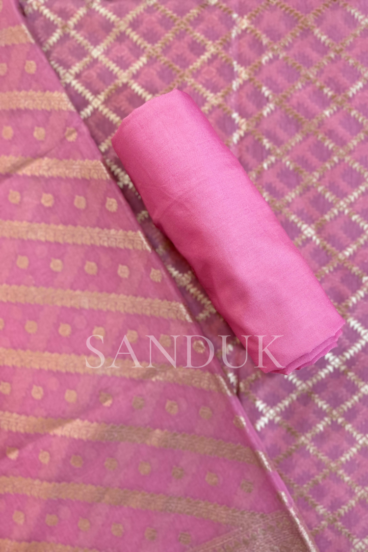 Light Pink Cotton Suit Set