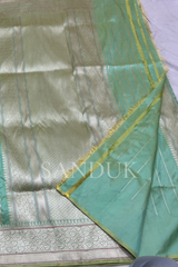 Aaloka pastel Green Saree