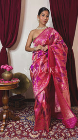 Radhika Gulabi Rangkaat (Saree)