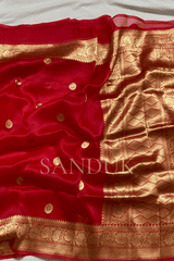 Chand Red Kora (Saree)