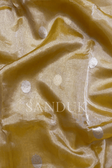 Tissue Chand Tara Yellow (Saree)