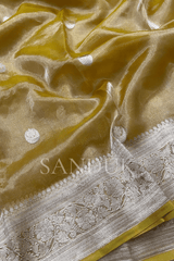 Tissue Chand Tara Yellow (Saree)
