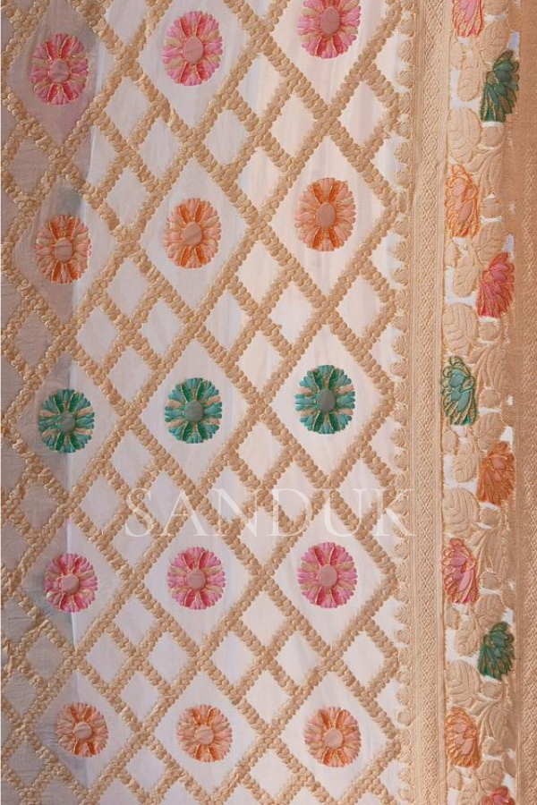Customised Floral Meena Saree