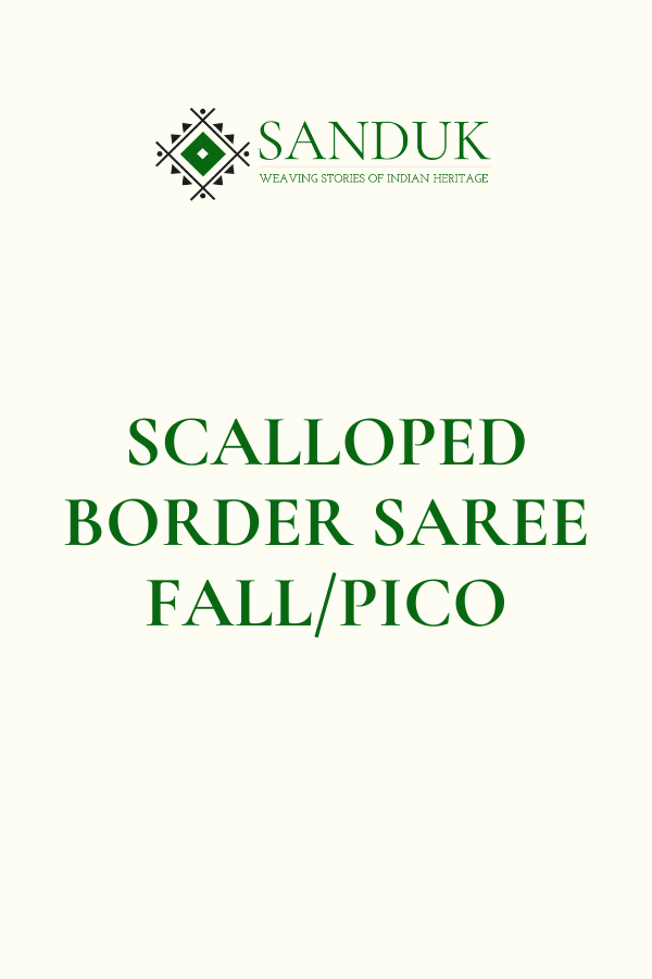 Scalloped Border Saree Fall/Edging