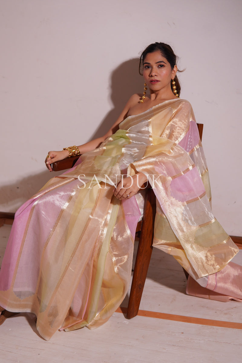 Kiara Pastel Rangkaat Saree