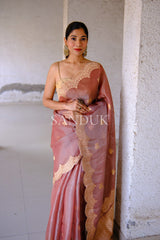 Sharon Scalloped Border (Saree)