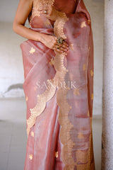 Sharon Scalloped Border (Saree)