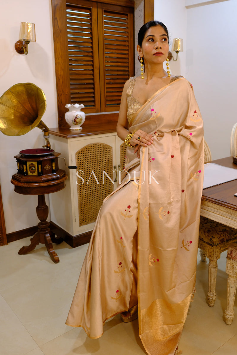 Mashru Rose (Saree)