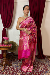 Radhika Gulabi Rangkaat (Saree)