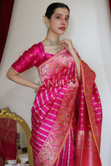 Gulabi Pink Stripe (saree)