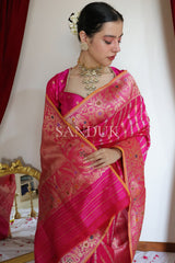 Gulabi Pink Stripe (saree)
