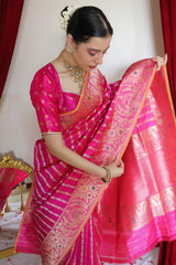 Gulabi Pink Stripe (saree)