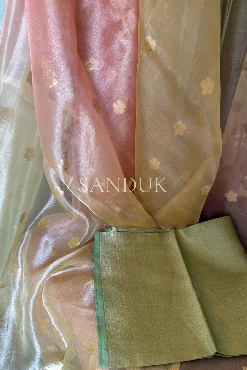 Floral Tissue Silk (Saree)