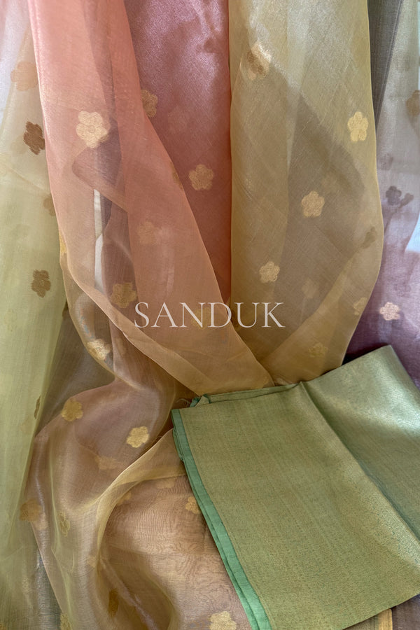 Floral Tissue Silk (Saree)