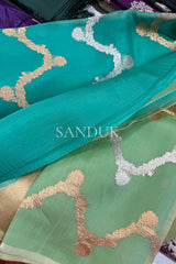 Green Ombre (Saree)