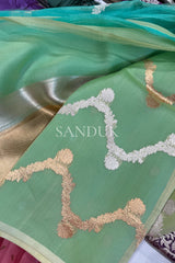 Green Ombre (Saree)