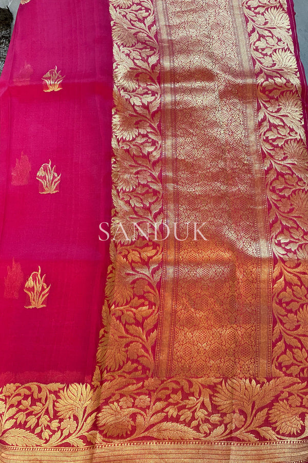 Sarla Kora Silk Saree