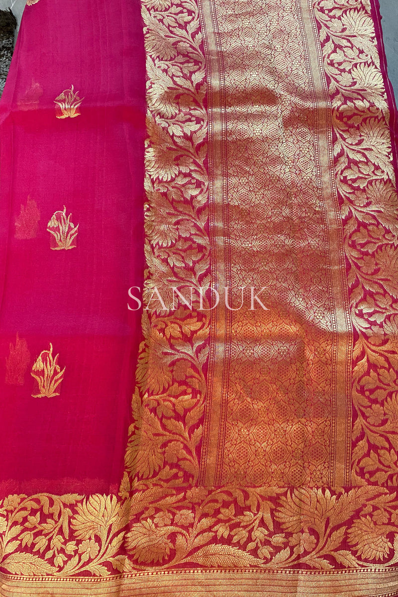Sarla Kora Silk Saree