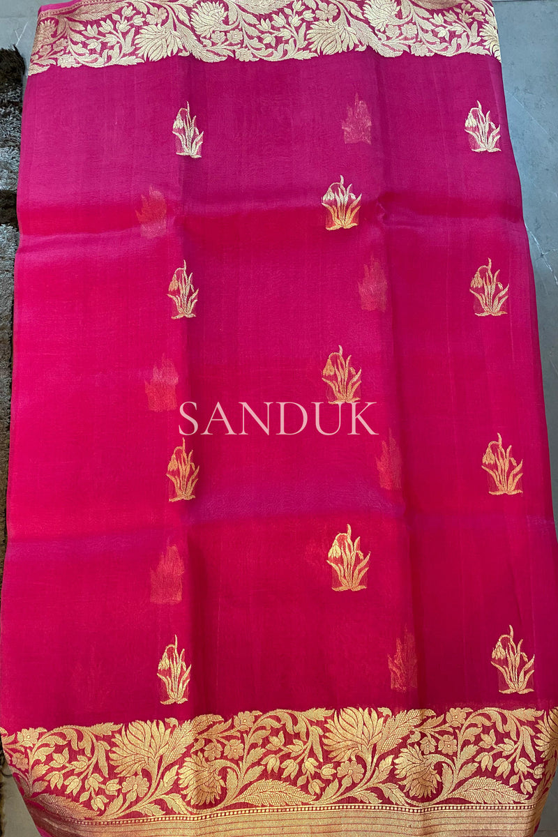Sarla Kora Silk Saree