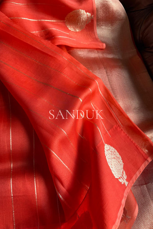 Mukhta Kora Silk Saree