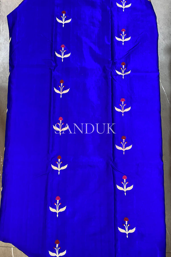 Meenakari Mashru Rose Saree