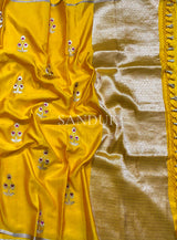 Meenakari Floral Mashru Saree