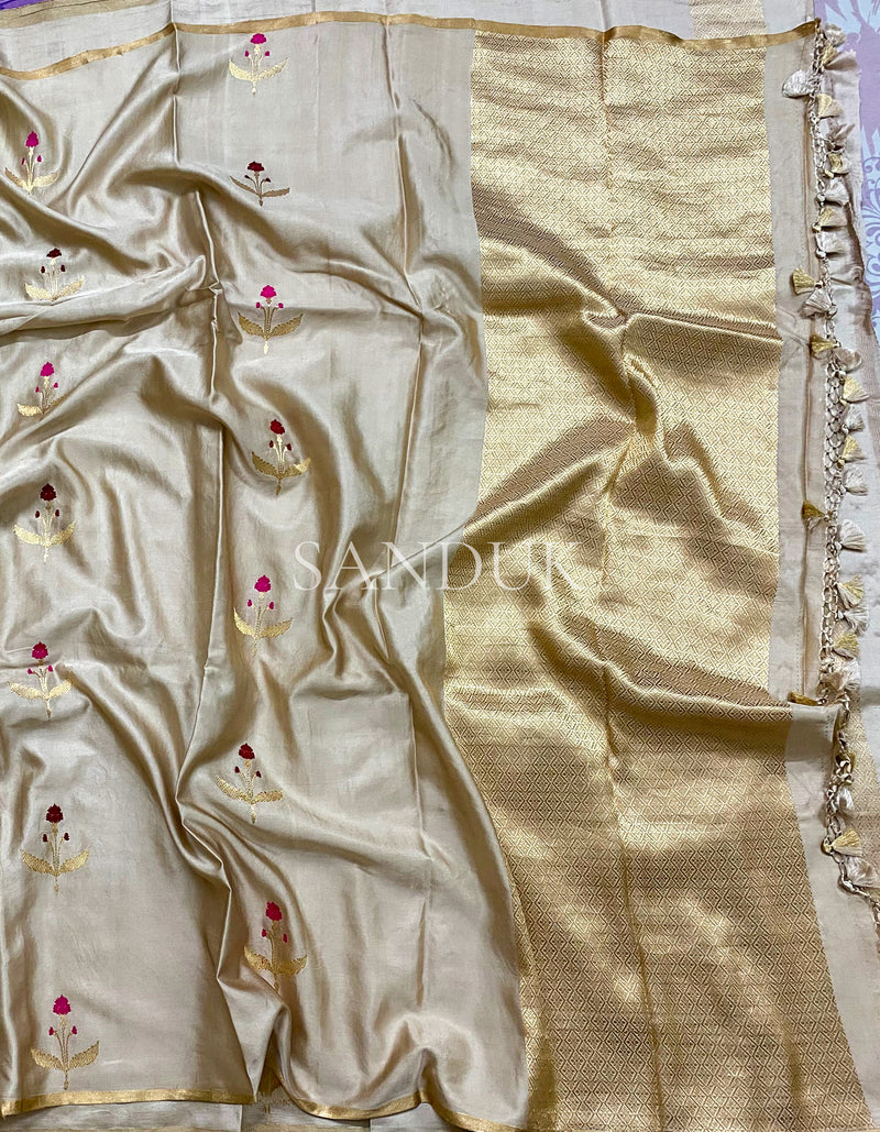 Mashru Rose (Saree)