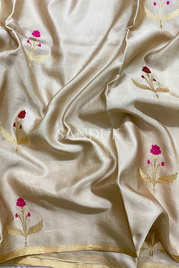 Mashru Rose (Saree)