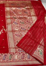Red Floral Buta Premium Saree