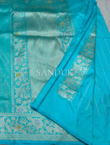Firozi Brocade handloom (Saree)