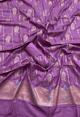 Meenakari Mulberry Purple Suit Set