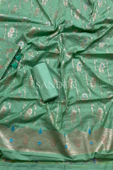 Meenakari Mulberry Green Suit Set