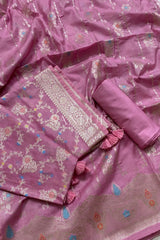 Meenakari Mulberry Pink Suit Set