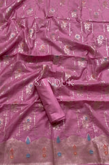 Meenakari Mulberry Pink Suit Set
