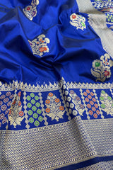 Shrima Blue Katan Silk (Saree)
