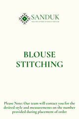 Blouse Stitching (Measurements will be taken over call or WhatsApp)