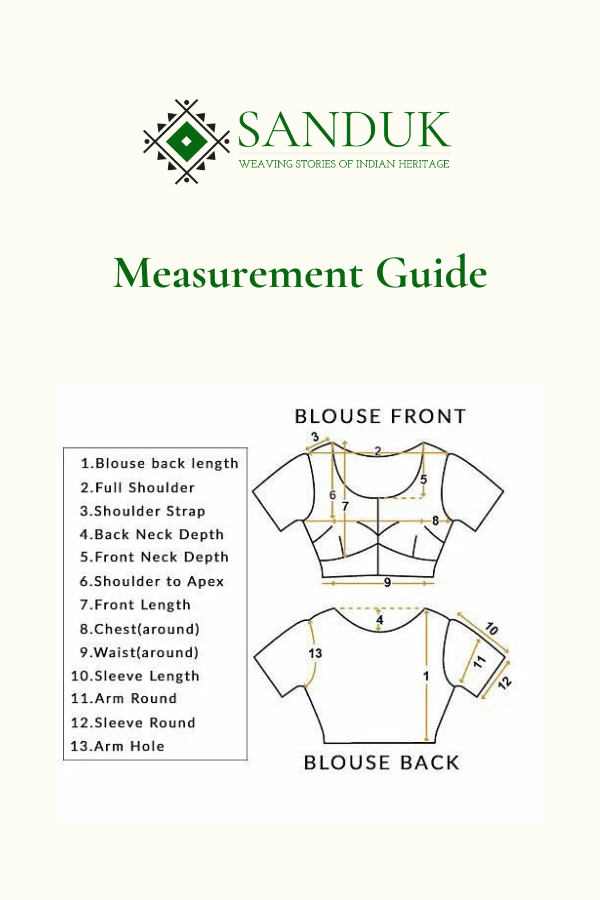 Blouse Stitching (Measurements will be taken over call or WhatsApp)